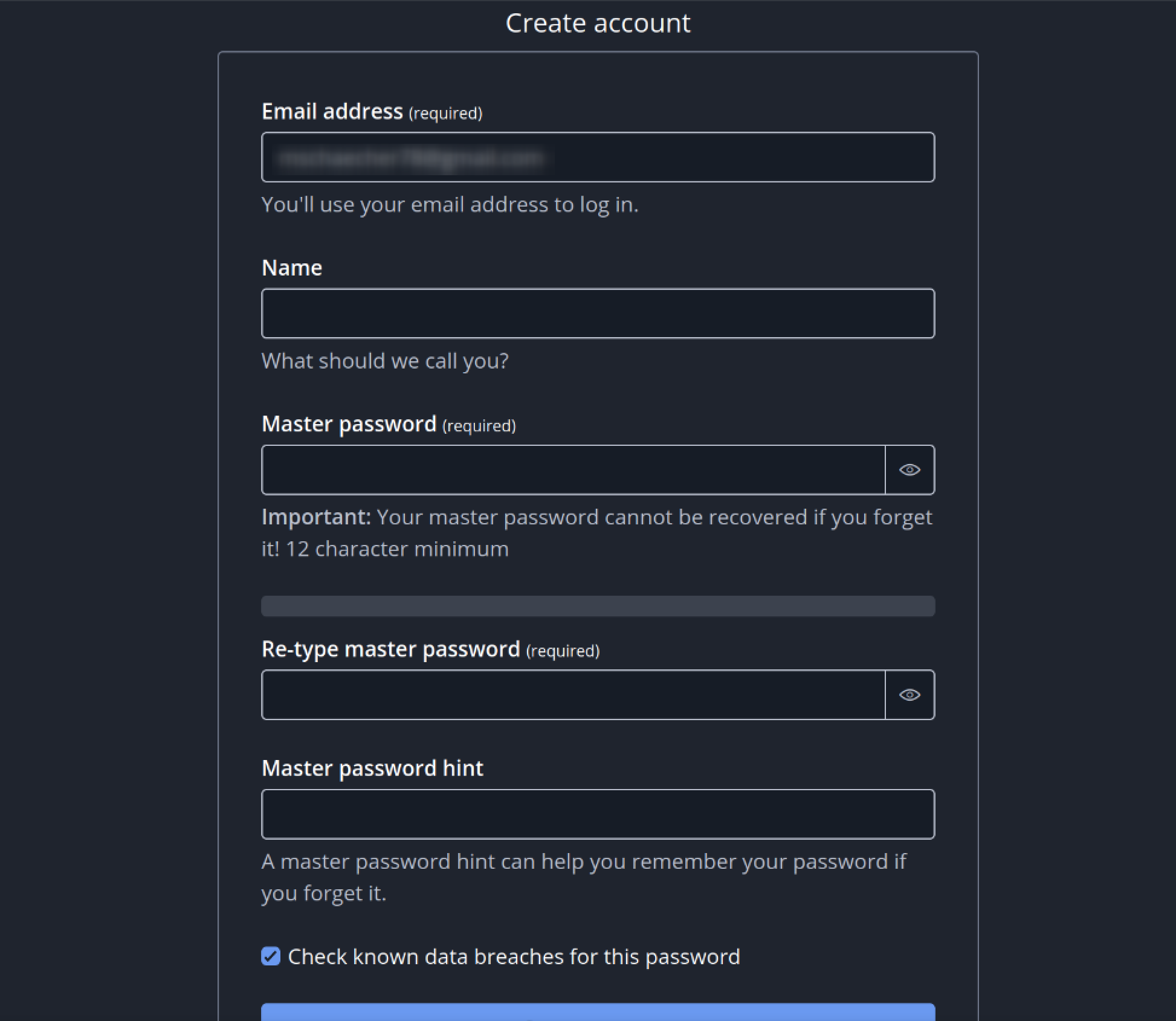 Vault Account